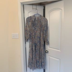 LIGHTLY WORN free people feeling groovy maxi dress size S